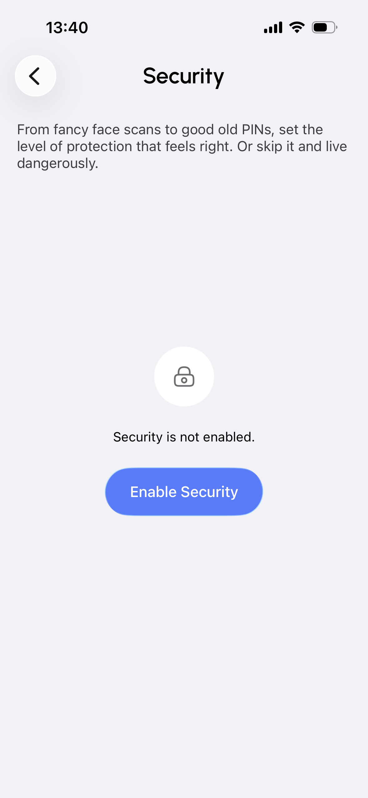 Biometric and Passcode Protection